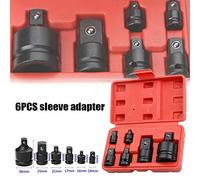 Katnetoly 6PZ Chiave un Bussola per Riduttore di Impatto E Adattatore per Bussola 1/4 1/2 3/8 3/4 Drive Air Ratchet Breaker Drive Spanner Set