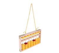 Katnetoly 7 Colonne Antiscivolo Appeso nel Legno Abaco Cinese Strumento Educativo Soroban Calcolatrice Matematica per Insegnante Studente