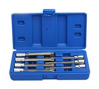 Katnetoly 7 Pezzi/Set 3/8 Pollici Set di Utensili un Bussola Drive Extra Lungo Torx Star Bit Set di Bussole T25 T30 T40 T45 T50 T55 T60 Utensili Manuali