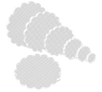 Katnetoly 7 Pezzi Set di Blocchi di Timbri Acrilici Trasparenti con Griglia e Impugnatura, Blocchi di Timbri Decorativi per Bambini