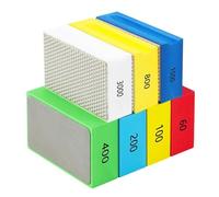 Katnetoly 7 Tamponi Diamantati per Lucidatura A Mano 60/100/200/400/800/1500/3000 Tamponi Diamantati per Levigatura A Secco e A