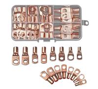 Katnetoly 70 Pz. Connettore Capocorda SC6-25 Connettori In Rame Nudo Kit Connettore Terminale A Crimpare Elettrico