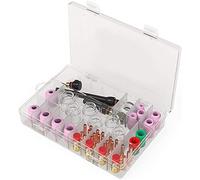 Katnetoly 71PZ Torcia TIG Lente per Gas Ostinato 12 Set di Vetri per Kit di Accessori per Saldatura TIG -17/18/26