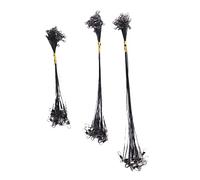 Katnetoly 72 PZ Anti- Fishing Lure Wire Trace Leader Girella Girevole in Acciaio Girevoli per Luccio Pesca 15/20 / 25cm