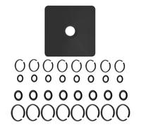 Katnetoly (8+8Set) di Fissaggio A Impatto da 1/2 Pollice e 3/8 Pollice con o-Ring, Strumento di Installazione 'Incudine ' di Bloccaggio A Impatto di Fermo