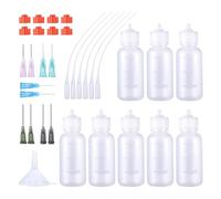 Katnetoly 8 Flaconi Applicatori di Colla, Flaconi Applicatori di Precisione da 30 Ml per Applicazioni di Colla, Progetti Artistici Artigianali e Pittura