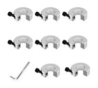 Katnetoly 8 Pezzi SBR16 Collari di Arresto per Guide Lineari Anelli di Fissaggio per In Lega di Alluminio con Chiave, Collari di Arresto per di Guide Lineari