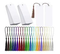 Katnetoly 80 Segnalibri Fai da Te con Foro e Nappe Colorate Adatti per Compleanno, Periodo Scolastico, Periodo di Laurea, Natale, San, Festa Della Mamma, Festa del Papà e Altri Regali