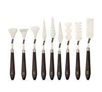 Katnetoly 9 Pezzi Raschietto per Fiori, Coltello per Texture, Spatola per Pittura A Olio, Strumento per Pittura Acrilica