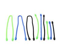 Katnetoly 9 Pezzi/Set Fascetta nel Silicone, Fascetta Riutilizzabile, Fascette per Cavi, 4 Pollici, 6 Pollici, 12 Pollici