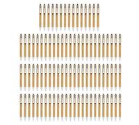 Katnetoly 90 Penne A Sfera In Bambù con Inchiostro Nero, Penna da 1 Mm, Penna Ecologica per Uomo, Dipendente, Scrittura, Firma, Diario, Casa, Ufficio, Scuola