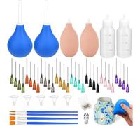 Katnetoly 98 PCS Strumenti di Ceramica Fornisce Applicatore per Applicazione della Punta di Precisione Set di Strumenti in Ceramica con Bottiglia Graduata per la Glassa