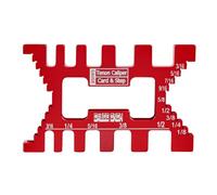 Katnetoly A Coda di In Alluminio Precisione per Tenoni,Calibro per Tenoni,Lavorazione Legno, Pinza da Tavolo, Misuratore di Profondità, Misurazione 'Altezza, Rosso