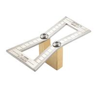 Katnetoly A coda di Marker, ha tagliato il legno giunti a coda di Gauge Tool Guida con la scala, a coda di Template Taglia 1: 5-1: 6 e 1: 7-1: 8 per la lavorazione del legno - A