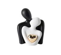 Katnetoly A Forma di Cuore Astratto Semplice Personaggio Decorazione Armadietto del Vino Corridoio Coppia Abbraccio Decorazione Artistica in Ceramica L