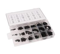 Katnetoly a Scatto Esterno 300 Pezzi C-Clips Rondella Fermacavo Nero per Hardware Clip di Fissaggio per Fissaggi in Dustriali 18 Dimensioni