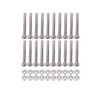 Katnetoly a Testa Zigrinata con Esagono Incassato M2 X 20 Mm, 20 Pezzi