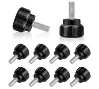 Katnetoly A Testa Zigrinata da 10 Pezzi di Montaggio M 4 X 10 mm A Testa Zigrinata con Filettatura In Acciaio al Carbonio