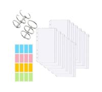 Katnetoly A6 Formato A6 Impermeabile In PVC Buste per da Maglia Circolari Cartelle con Cerniera per Borsa per da Maglia Rotondi, A