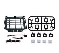 Katnetoly Accessori di Aggiornamento - Portapacchi in Metallo e Illuminazione per Personalizzazione Auto Radiocomandata H12Y 1/12