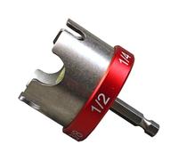 Katnetoly Accessorio per Trapano con Cerniera per Fissaggio Rapido di Barre Filettate da 1/4" 3/8" 1/2" In Alluminio, Punta per Trapano con Chiave A Bussola