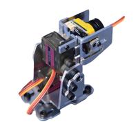 Katnetoly Accessorio Robotico Accessorio FPV PTZ Stand Regola in Alluminio Regolabile per la Telecamera Modello Aeromobile con Servo