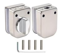 Katnetoly Acciaio Inossidabile, Chiusura/Chiusura un Chiavistello per Porte nel Vetro, 138A, Perforazione, per Porta un Doppio Vetro, Porta un Vetri Telaio