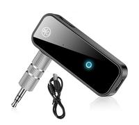 Katnetoly Adattatore Audio Bluetooth per Telefono Cellulare per Auto, Convertitore Bluetooth per Audio per Auto, Adattatore Bluetooth Due In