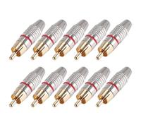 Katnetoly Adattatore connettore coassiale audio spina saldatura 10 pezzi