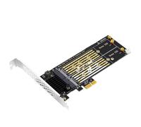 Katnetoly Adattatore Convertitore PCIE X1 A Doppio M.2 NVME M-Key per SSD 2230/2242 2260/2280 Scheda di Espansione Riser