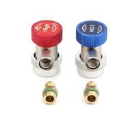 Katnetoly Adattatore per Collegare Il Misuratore di Fluoruro per Automobili R134A, con Connettore per Gas Refrigerante per Condizionatori d'Aria Regolabile.