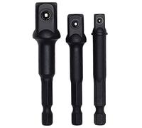 Katnetoly Adattatore per presa di impatto/set di estensione | Trasforma il trapano elettrico in un cacciavite ad alta velocita' | Drive da 1/4 di pollice, 3/8 di pollice e 1/2 di pollice