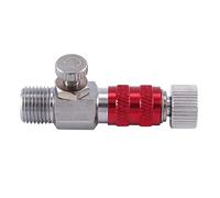 Katnetoly Adattatore per Raccordo di Controllo 'Aria un Sgancio Rapido 'Aerografo Attrezzo per Valvola di Regolazione del Collegamento del Tubo Filettato da 1/8 di Pollice SD-405R