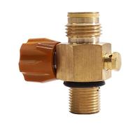 Katnetoly Adattatore per Serbatoio CO2 Adattatore per Ricarica CO2 G1/2 14 Convertitore di Filettatura Adattatore Valvola di Ricarica CO2 M18X1.5