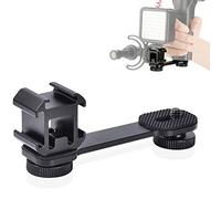 Katnetoly Adattatore per Staffa di Prolunga Universale con Attacco Un Tripla Fredda per Stabilizzatore Cardanico per Telefono DSLR con Luce Video Un LED