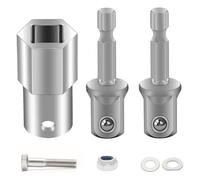 Katnetoly Adattatore per Trapano Elettrico per Cric da Rimorchio, Adattatore per Trapano A Batteria In Acciaio Inossidabile per Manovella del Cric da Rimorchio Top Wind