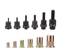 Katnetoly Adattatore per Trapano per per Rivetti M3//M5/M6/M8/M10 Rivettatrice Manuale Elettrica Filettata Manuale Fili