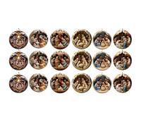 Katnetoly Addobbi Natalizi Addobbi per Presepe, Addobbi per Presepe, Addobbi Natalizi Piatti Effetto 3D