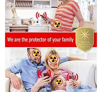 Katnetoly Adesivo Scudo Anti-Radiazioni da 10 Pezzi, Adesivo per Telefono Cellulare con Protezione EMF 5G, Protezione Elettrica per Telefoni//