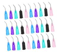 Katnetoly Ago Applicatore A Punta Piegata - Set di Strumenti di Dosaggio di Precisione (50 Pezzi) per Smalto Ceramico, Ceramica e Progetti di Argilla Fai-da-Te - Solo