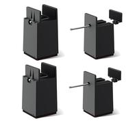 Katnetoly Alzapiedi per Letto, Blocchi Rialzati da Scrivania Regolabili da 4 Pollici con Morsetto A Vite Confezione da 4 Alzasedie Resistenti Adatti A Larghezze di 0-2 Pollici Facile da Usare