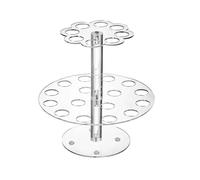 Katnetoly Alzata per Gelato Trasparente Porta Cono per Torta Utensili da Cucina per Cottura in Acrilico Espositore per Buffet per Matrimoni in Acrilico con 2 Strati