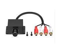 Katnetoly Amplificatore Audio per Auto Manopola di Controllo del Volume A Distanza del Livello dei Ingresso e Uscita e Femmina Regolatore del Volume 'Auto Ricambi Accessori