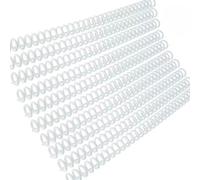 Katnetoly Anelli per Raccoglitore A Fogli Sciolti In Plastica da 30 Fori, 20 Pezzi, Capacità di 85 Fogli per Quaderni e Album Fai-Da-Te, Trasparenti.