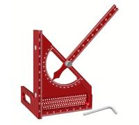 Katnetoly Angolo del Guscio Quadrato di Carpenteria Che Misura il Sovrano Triangolare con Foro di Marcatura A Forma di T Red