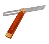 Katnetoly Angolo Ruler Misuratore D'Angolo Triangolare Sliding T-Bevel con Manico In Legno Livello Strumento di Misurazione Misuratore di Segni In Legno Goniometro