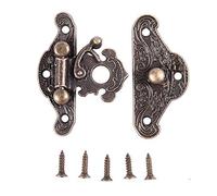 Katnetoly Antique Retro Vintage Decorative Latch Contenitore Di Monili Di Legno Hasp Pad Chest Lock Dimensioni: Extra Small