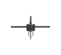 Katnetoly Apri per La Lavorazione del Legno Cerchio di Legno Regolabile Diametro di Taglio del Foro 30-200 mm Utensile per Punta da Trapano Utensili per Punzonatura