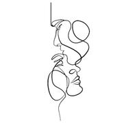 Katnetoly Arte da Parete in Metallo Linee Minimaliste per Appendere A Parete Decorazione Astratta Scultura da Parete in Decorazioni per la Casa in Stile Nordico, Facile Installazione C