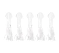 Katnetoly Artificiale di Calamari nel Silicone Luminoso Un 5 Pezzi con Artificiale per con Gonna Un Calamari per Pesca nel Mare
